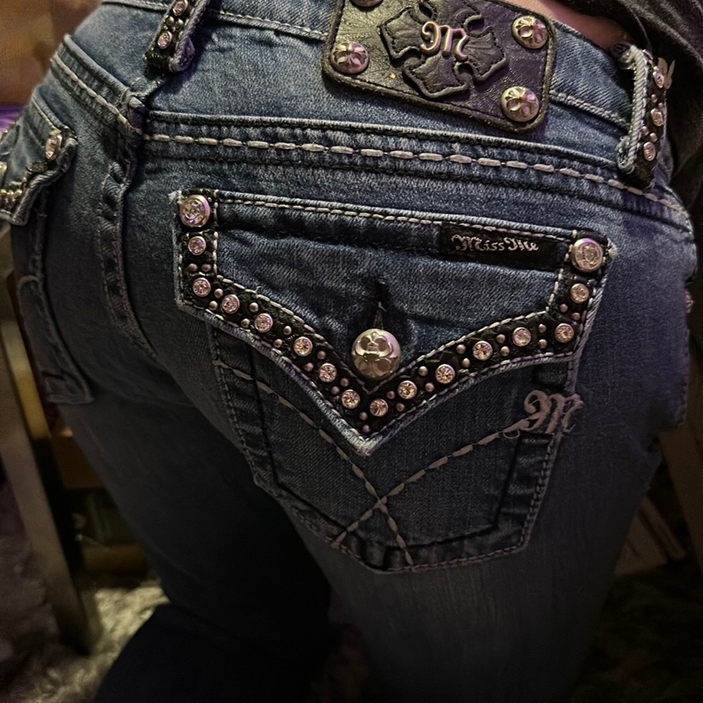 Miss Me Rhinestone LeatyerStudded